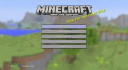Minecraft: Xbox One Edition Holiday Pack Title Screen